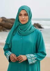 Hijabi.Pk Sea Breeze Finesse Abaya - Signature